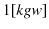 $\displaystyle 1[kgw]$